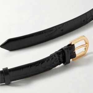 Toteme Snake Effect Leather Belt OZ